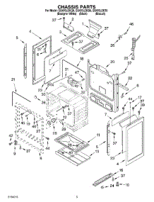 04 - Chassis Parts parts for Whirlpool Range GS470LEKT0 from AppliancePartsPros.com