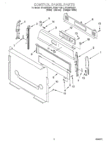 02 - Control Panel parts for Whirlpool Range SF365PEGQ1 from AppliancePartsPros.com