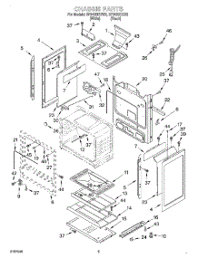 04 - Chassis parts for Whirlpool Range SF340BEHW2 from AppliancePartsPros.com