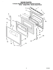 06 - Door, Optional parts for Whirlpool Range SF357PEKV0 from AppliancePartsPros.com