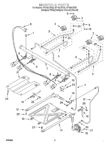 03 - Manifold parts for Whirlpool Range SF195LEHT5 from AppliancePartsPros.com