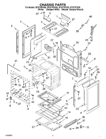 04 - Chassis parts for Whirlpool Range SF357PEKQ0 from AppliancePartsPros.com