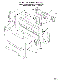02 - Control Panel Parts parts for Whirlpool Range GS470LEKB0 from AppliancePartsPros.com