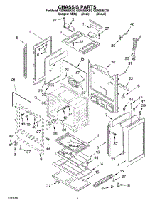04 - Chassis parts for Whirlpool Range GS460LEKQ0 from AppliancePartsPros.com