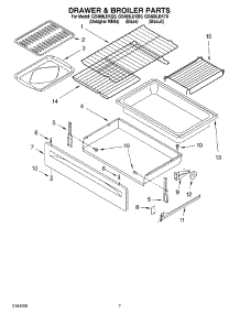 05 - Drawer & Broiler parts for Whirlpool Range GS460LEKQ0 from AppliancePartsPros.com