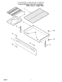 05 - Drawer & Broiler parts for Whirlpool Range SF365PEGN1 from AppliancePartsPros.com