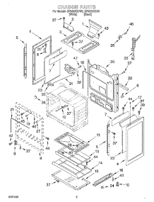 04 - Chassis parts for Whirlpool Range SF340BEHW0 from AppliancePartsPros.com