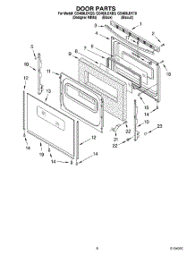 06 - Door parts for Whirlpool Range GS460LEKT0 from AppliancePartsPros.com