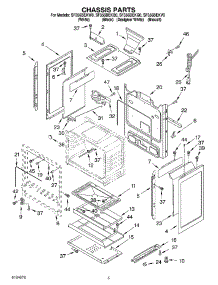 04 - Chassis parts for Whirlpool Range SF356BEKQ0 from AppliancePartsPros.com