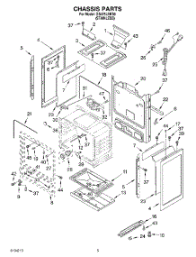 04 - Chassis parts for Whirlpool Range GS475LEKS0 from AppliancePartsPros.com