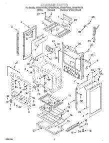 04 - Chassis parts for Whirlpool Range SF365PEGT5 from AppliancePartsPros.com