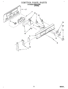 02 - Control Panel parts for Whirlpool Range RF354BXBW0 from AppliancePartsPros.com