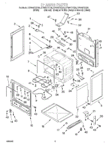 03 - Chassis parts for Whirlpool Range RF386PXGN0 from AppliancePartsPros.com