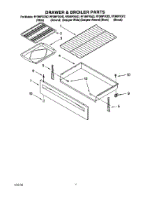 05 - Drawer & Broiler, Optional parts for Whirlpool Range RF386PXGQ2 from AppliancePartsPros.com