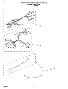 06 - Wiring Harness, Lit / Optional parts for Whirlpool Range RF350BXDW0 from AppliancePartsPros.com