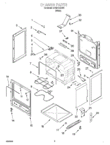 03 - Chassis parts for Whirlpool Range RF354BXEW0 from AppliancePartsPros.com