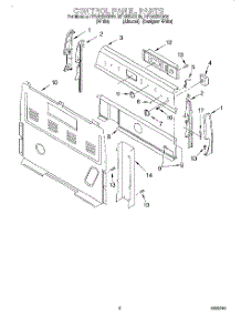 02 - Control Panel parts for Whirlpool Range RF362BXGW0 from AppliancePartsPros.com
