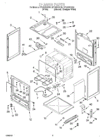 03 - Chassis parts for Whirlpool Range RF362BXGW0 from AppliancePartsPros.com