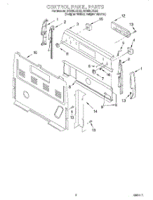 02 - Control Panel parts for Whirlpool Range RF388LXGZ0 from AppliancePartsPros.com