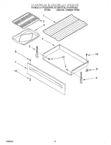 04 - Drawer And Broiler parts for Whirlpool Range RF362BXGN0 from AppliancePartsPros.com