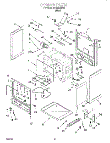 03 - Chassis parts for Whirlpool Range RF344BXHW0 from AppliancePartsPros.com