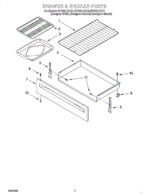 05 - Drawer & Broiler, Optional parts for Whirlpool Range RF388LXGZ3 from AppliancePartsPros.com