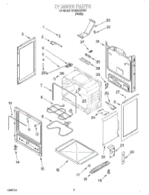 03 - Chassis parts for Whirlpool Range RF354BXEW1 from AppliancePartsPros.com