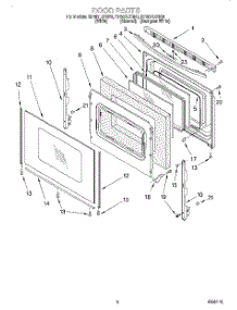 05 - Door, Lit / Optional parts for Whirlpool Range RF387LXGQ0 from AppliancePartsPros.com