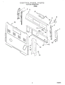 02 - Control Panel parts for Whirlpool Range RF354BXGW0 from AppliancePartsPros.com