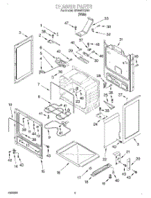 03 - Chassis parts for Whirlpool Range RF354BXGW0 from AppliancePartsPros.com
