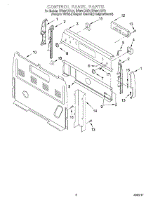 02 - Control Panel parts for Whirlpool Range RF387LXHQ1 from AppliancePartsPros.com