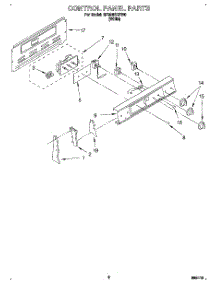 02 - Control Panel parts for Whirlpool Range RF354BXDW0 from AppliancePartsPros.com