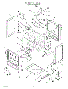 03 - Chassis parts for Whirlpool Range RF354BXGW1 from AppliancePartsPros.com