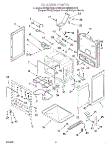03 - Chassis parts for Whirlpool Range RF388LXGQ3 from AppliancePartsPros.com
