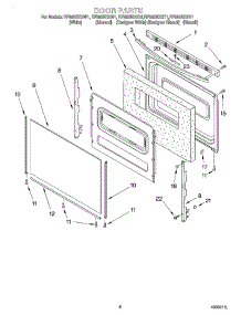 05 - Door, Optional parts for Whirlpool Range RF362BXGT1 from AppliancePartsPros.com