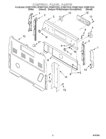 02 - Control Panel parts for Whirlpool Range RF386PXGN4 from AppliancePartsPros.com