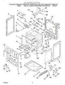 03 - Chassis parts for Whirlpool Range RF386PXGN4 from AppliancePartsPros.com