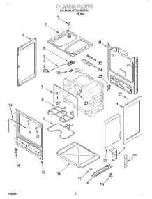 03 - Chassis parts for Whirlpool Range RF350BXEW0 from AppliancePartsPros.com