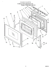 05 - Door, Optional parts for Whirlpool Range RF387LXHZ0 from AppliancePartsPros.com