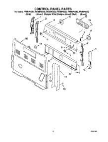 02 - Control Panel parts for Whirlpool Range RF386PXGZ2 from AppliancePartsPros.com