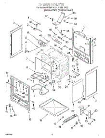 03 - Chassis parts for Whirlpool Range RF388LXGQ2 from AppliancePartsPros.com