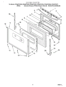 05 - Door, Optional parts for Whirlpool Range RF385PXGT2 from AppliancePartsPros.com
