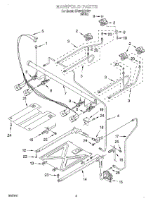 03 - Manifold parts for Whirlpool Range SF357BEHW7 from AppliancePartsPros.com