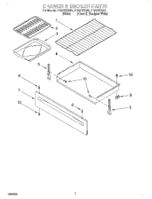 05 - Drawer & Broiler parts for Whirlpool Range SF362BEGW0 from AppliancePartsPros.com