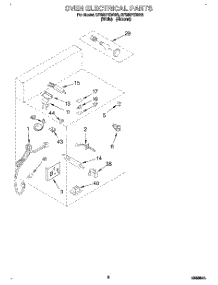 04 - Oven Electrical, Literature parts for Whirlpool Range SF380PEWW0 from AppliancePartsPros.com