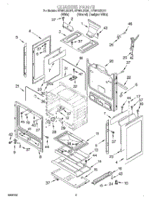 04 - Chassis parts for Whirlpool Range SF387LEGN1 from AppliancePartsPros.com