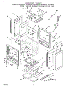 04 - Chassis parts for Whirlpool Range SF385PEGZ1 from AppliancePartsPros.com