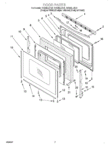05 - Door parts for Whirlpool Range GS395LEGZ0 from AppliancePartsPros.com