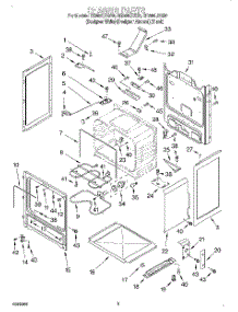 03 - Chassis parts for Whirlpool Range GR399LXGQ0 from AppliancePartsPros.com