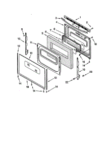 Door parts for Whirlpool Range SF385PEGT6 from AppliancePartsPros.com